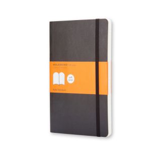 Notes Moleskine Classic L 13x21 cm, 192 strony w linie, miękka oprawa z gumką czarny w linie