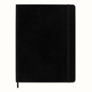 Notes Moleskine Classic XL 19x25 cm, 192 strony w linie, miękka oprawa z gumką czarny