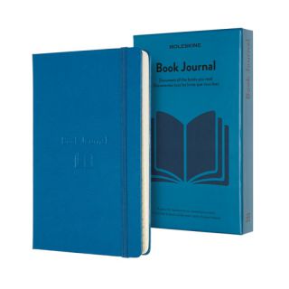 Notes Moleskine Passion Journals Books L 13x21 cm, 400 stron w linie, twarda oprawa z gumką niebieski