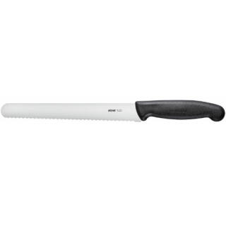 Nóż ostry do pieczywa KOHE Small Bread Knife 344 mm, ząbkowany czarny