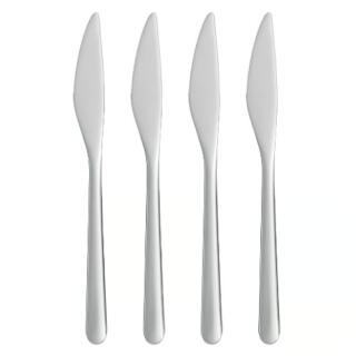 Noże stołowe 21 cm IKEA Fornuft, ze stali nierdzewnej 4 sztuki