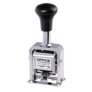 Numerator automatyczny Office Products, w metalowej obudowie, wysokość czcionki 4,5 mm 6 cyfr