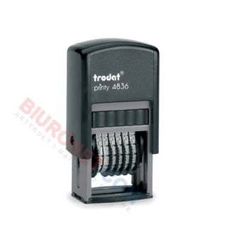 Numerator samotuszujący Trodat Printy TR4836, wysokość czcionki 3,8 mm 6-cyfrowy