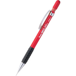 Ołówek automatyczny z gumką Pentel A313 precyzyjny, grafit 0.3 mm czerwony