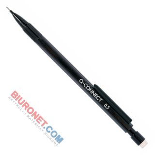 Ołówek automatyczny z gumką Q-Connect, grafit 0.5 mm czarny