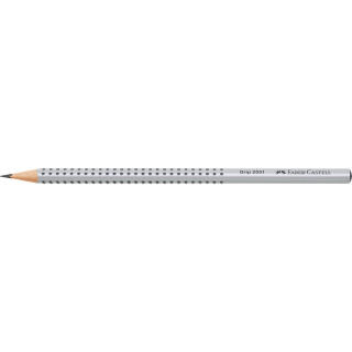 Ołówek drewniany bez gumki z antypoślizgowym uchwytem Faber Castell Grip 2001, ergonomiczny trójkątny twardość B
