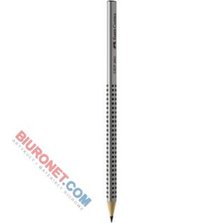 Ołówek drewniany bez gumki z antypoślizgowym uchwytem Faber Castell Grip 2001, ergonomiczny trójkątny twardość HB