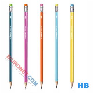 Ołówek szkolny grafit HB z gumką Stabilo Pencil 160 błękitny