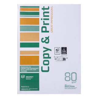 Papier do drukarki Copy&Print A4, gramatura 80g, klasa C 1 karton