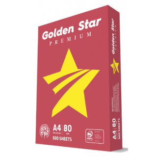 Papier do drukarki Golden Star Premium A4, gramatura 80g, klasa C 1 karton