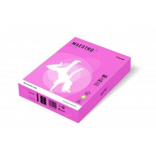 Papier kolorowy Maestro Color Neony A4/80g, 500 arkuszy neon różowy