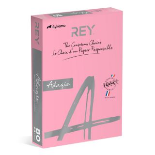 Papier kolorowy REY Adagio A4/80g Pastel 500 arkuszy, pastelowy 05 - różowy