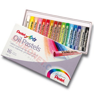 Pastele olejne Pentel Arts Oil Pastels 16 kolorów