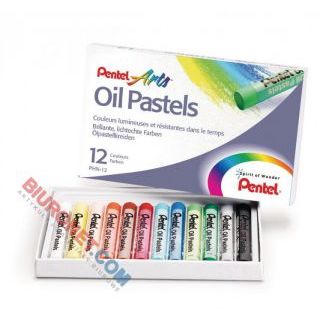 Pastele olejne Pentel Arts Oil Pastels 12 kolorów
