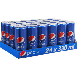 Pepsi 0,33L, napój gazowany, w puszce 24 sztuki