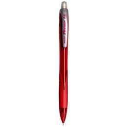 Pilot automatyczny z miękkim gripem Pilot Rexgrip F, cienka końcówka 0,2 mm, tusz olejowy czerwony