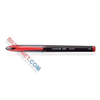 Pióro kulkowe ze skuwką Uni Ball Air Micro UBA-188-M, końcówka nowej generacji 0,5 mm czerwone