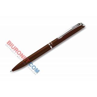 Pióro kulkowe żelowe w eleganckim etui Pentel EnerGel BL2007, końcówka 0,7 mm, tusz czarny brązowe