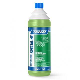 Płyn do mycia posadzek przemysłowych TENZI Super Green Specjal NF, koncentrat do zabrudzeń ropopochodnych 1 L
