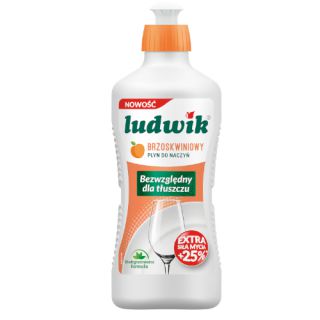 Płyn do ręcznego mycia naczyń Ludwik Brzoskwiniowy 450g