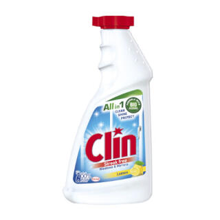 Płyn do szyb i luster Clin All-In-1 Lemon, zapas 500 ml