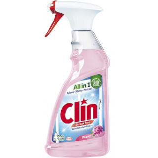Płyn do szyb i luster Clin All-In-1 Peony, spray 500 ml