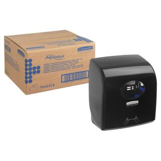 Podajnik ręczników papierowych w rolce Kimberly-Clark Aquarius Slimroll 7956, do małych rolek czarny