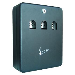 Popielniczka ścienna Q-Connect 3L, metalowa, zamykana czarna