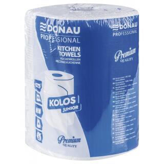 Ręcznik kuchenny papierowy 2-warstwowy biały Donau PROFESSIONAL Kolos Junior 60 m, celulozowy 1 rolka x 300 lisktów