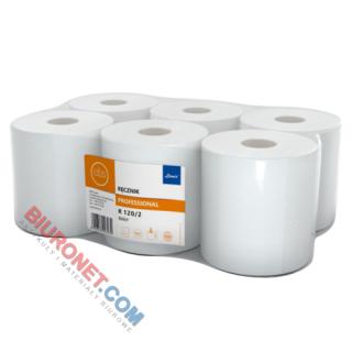 Ręczniki w rolce Lamix Ellis Professional 3032, biały papier celulozowy, 2-warstwowe, do dozowników 6 rolek x 120 m