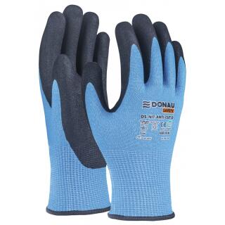 Rękawice antyprzecięciowe Donau SAFETY DS-NIT Anti-Cut D 12 par, niebieskie rozmiar 9