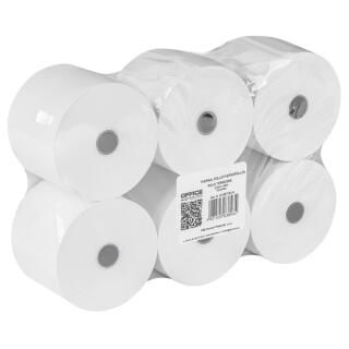 Rolki termiczne Office Products 57 mm, opakowanie 6 sztuk długość 80 m