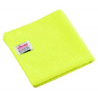 Ścierka z mikrofibry Vileda Professional MicroTuff Base 36 x 36 cm, 5 sztuk, do codziennego sprzątania żółta