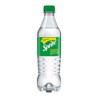 Sprite 0,5L, napój gazowany o smaku cytryny i limonki, w butelce PET 1 sztuka