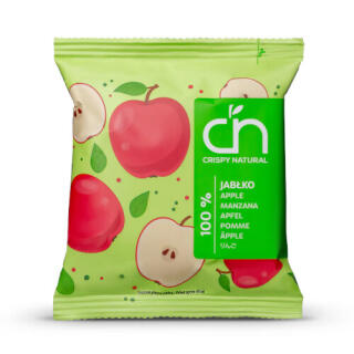 Suszone plastry jabłek Crispy Nartural, chipsy owocowe 18 g