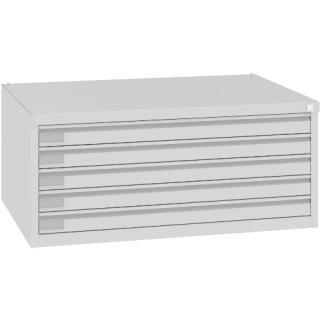 Szafa na rysunki Malow max format A1, metalowa, na mapy i wielkoformatowe dokumenty, szerokość 97 cm 5 szuflad