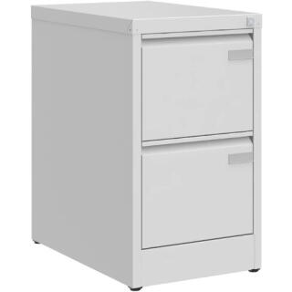 Szafka kartotekowa Malow na dokumenty A4 poziomo oraz teczki zawieszkowe, metalowa, szerokość 41,5 cm 2 szuflady