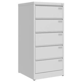 Szafka kartotekowa Malow na dokumenty B5 poziomo, metalowa, szerokość 60,8 cm 5 szuflad