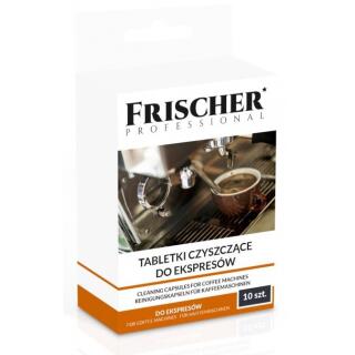 Tabletki czyszczące Frischer, do ekspresów i AGD 10 sztuk