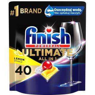 Tabletki do zmywarki Finish Ultimate Lemon, żelowe kapsułki 40 sztuk