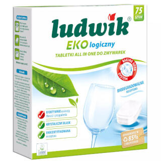 Tabletki do zmywarki Ludwik All in One EKOlogiczny 75 sztuk
