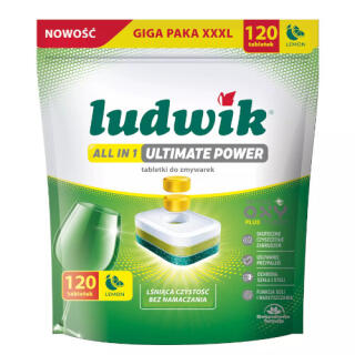 Tabletki do zmywarki Ludwik All in One Ultimate Power Lemon 120 sztuk