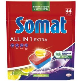 Tabletki do zmywarki Somat All In One Extra Tabs Lemon 44 sztuki