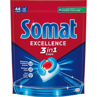 Tabletki do zmywarki Somat Excellence 3w1, żelowe kapsułki 44 sztuki