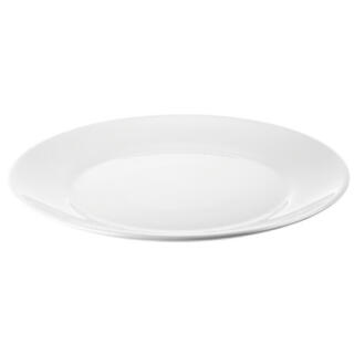 Talerz płaski 25 cm biały IKEA Oftast, naczynia stołowe 1 sztuka