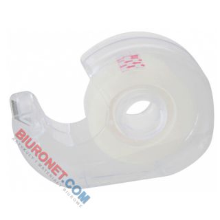 Taśma klejąca Office Products, krystaliczna, biurowa z podajnikiem 19mm x 33m