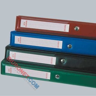 Teczka do akt osobowych Biurfol A4/2R/16, grzbiet 20 mm, przekładki ABCDE niebieski