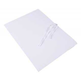 Teczka kartonowa Office Products A4, bezkwasowy karton 300 g, wiązana na sznurek, biała 50 sztuk