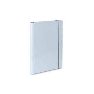 Teczka przestrzenna VauPe A4 pastelowa, grzbiet 4 cm, kartonowa na gumkę, 3-skrzydłowa szary