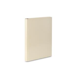 Teczka przestrzenna VauPe A4, pastelowa, grzbiet 4 cm, kartonowa na rzep, 3-skrzydłowa kremowy